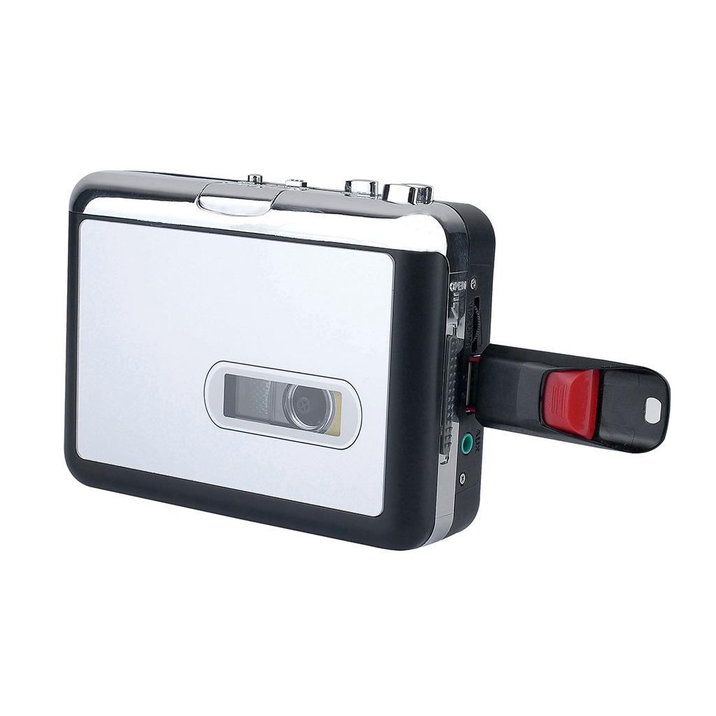 USB Cassette Capture Cassette Player Converts Tape To MP3 USB Cassette Capture for Laptops and Personal Computers