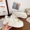 The Thick-soled Ugly and Cute Bread Shoes and Sports Board Shoes of The Little White Shoe Girl