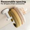 2lots Plastic Hair Accessory Organizers Hook Wall Mounted Hair Tie Holder & Headband Hanger Easy To Install