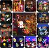 Christmas Halloween Lights Projector Waterproof Indoor Motion Remote Control LED 16 Slides Holiday Lamp Party Outdoor Garden House Room Night Light