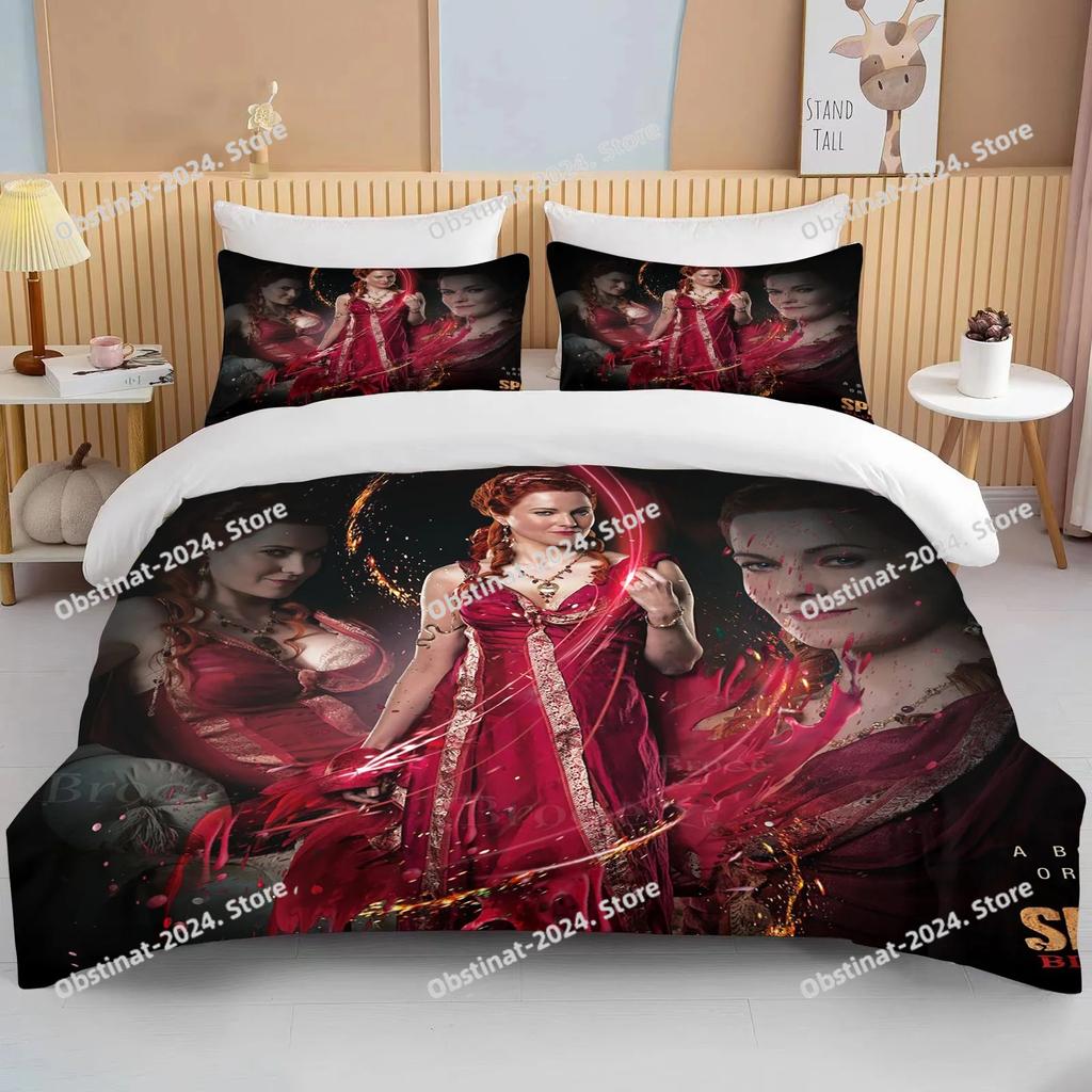 Antikes Rom Gladiator Bettwäscheset Bettbezug Krieger Krieger Einzelbett Twin Full Queen Erwachsenenhaushalt Bett Drei-Teile-Set