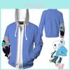 Spiel Undertale Sans 3D Cosplay Sweatshirt Jacke Atmungsaktives Material Für Den Täglichen Gebrauch
