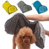 Super Absorbent Pet Bath Towel Quick-drying Cat Towels Convenient Soft Bath Robe Dry Pet Cleaning Washcloth Bath Robe Towel