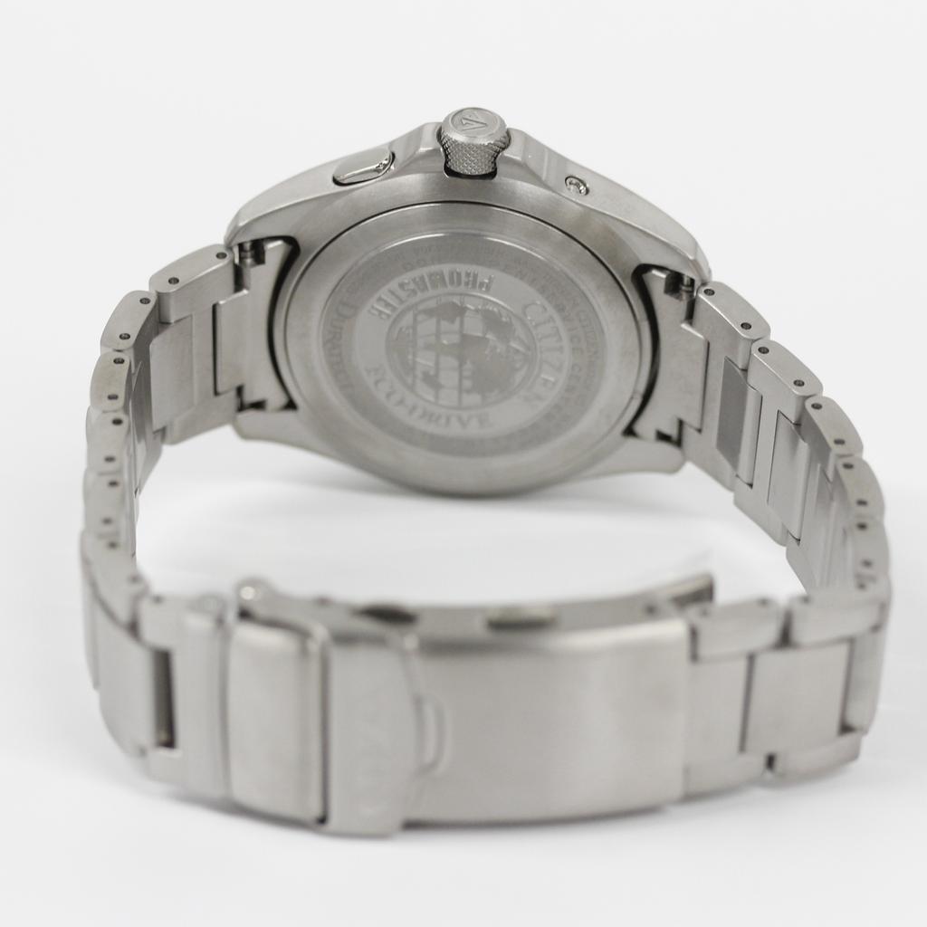 CITIZEN Solar PMD56-2952 PROMASTER LAND Series Eco Drive Luminous Radio Control Day Date Black Silver Titanium Wrist Watch