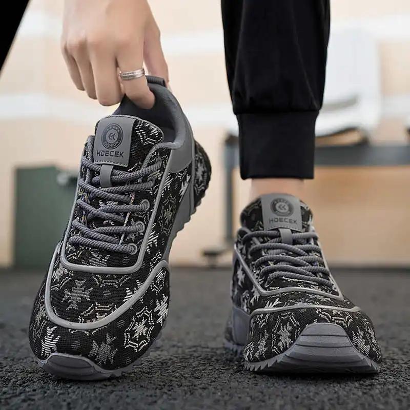 Fashion Round Tip Khaki Casual Shoes Man Brand Vulcanize Luxurious Sneakers White Tennis Men Sports Flatas Entertainment Casuals