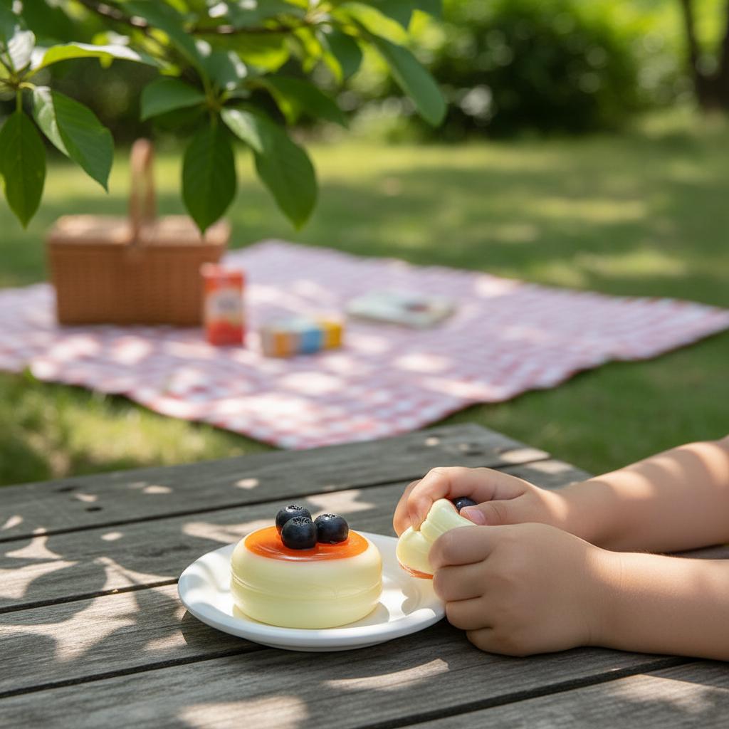 Souffle Cake Stress Relief Toy Super Soft High-elasticity Silicone Design For Office Home Use