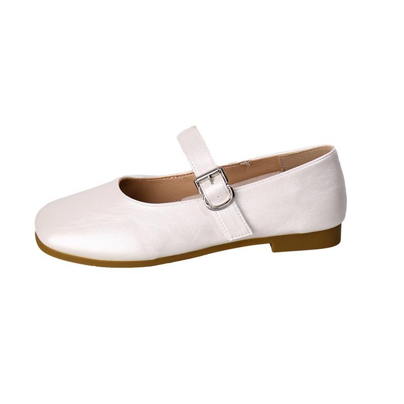 Retro Mary Jane shoes women's skirts spring and summer new one-word buckle gentle wind women's shoes soft soles are not tired