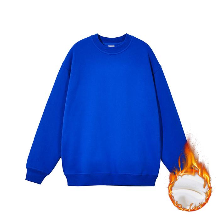 autumn winter cotton fleece warm Sweatshirt harajuku solid hoodies women men clothes thicken Long Sleeve UNISEX oversized hoodie