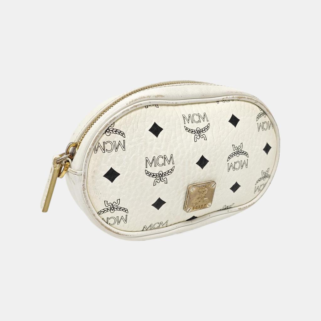 [Pre-Owned] Logo Leather Waist Bag Crossbody Small Size - Fair #1P1NBQ7