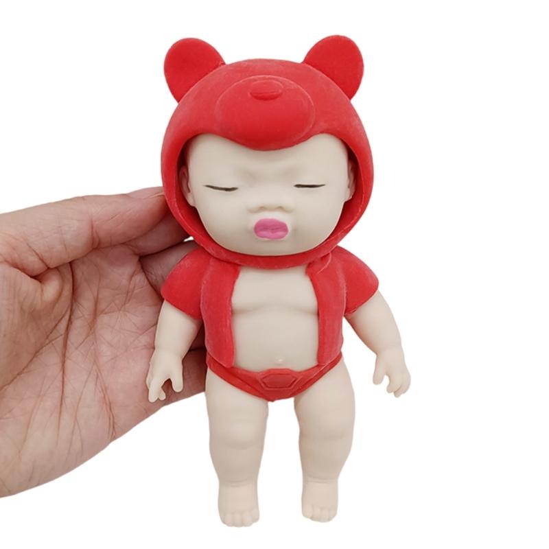 Squeeze African/Caucasian Doll Toy Stretch Doll Soft Stress Relieve Party Gift Pressure Release Office Anxiety Toy