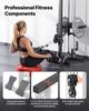 LAT Pull Down Machine, 3-in-1 Row Cable Machine, Cable Machines Home Gym with 18-Level Height Adjustment, Wall-Mount Design, Load 227kg Lat Tower for
