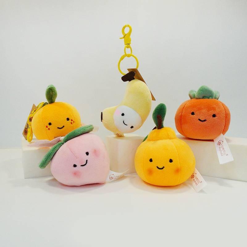 Charming Apple Plush Keychain With Short Plush For Youthful Backpack Accessories
