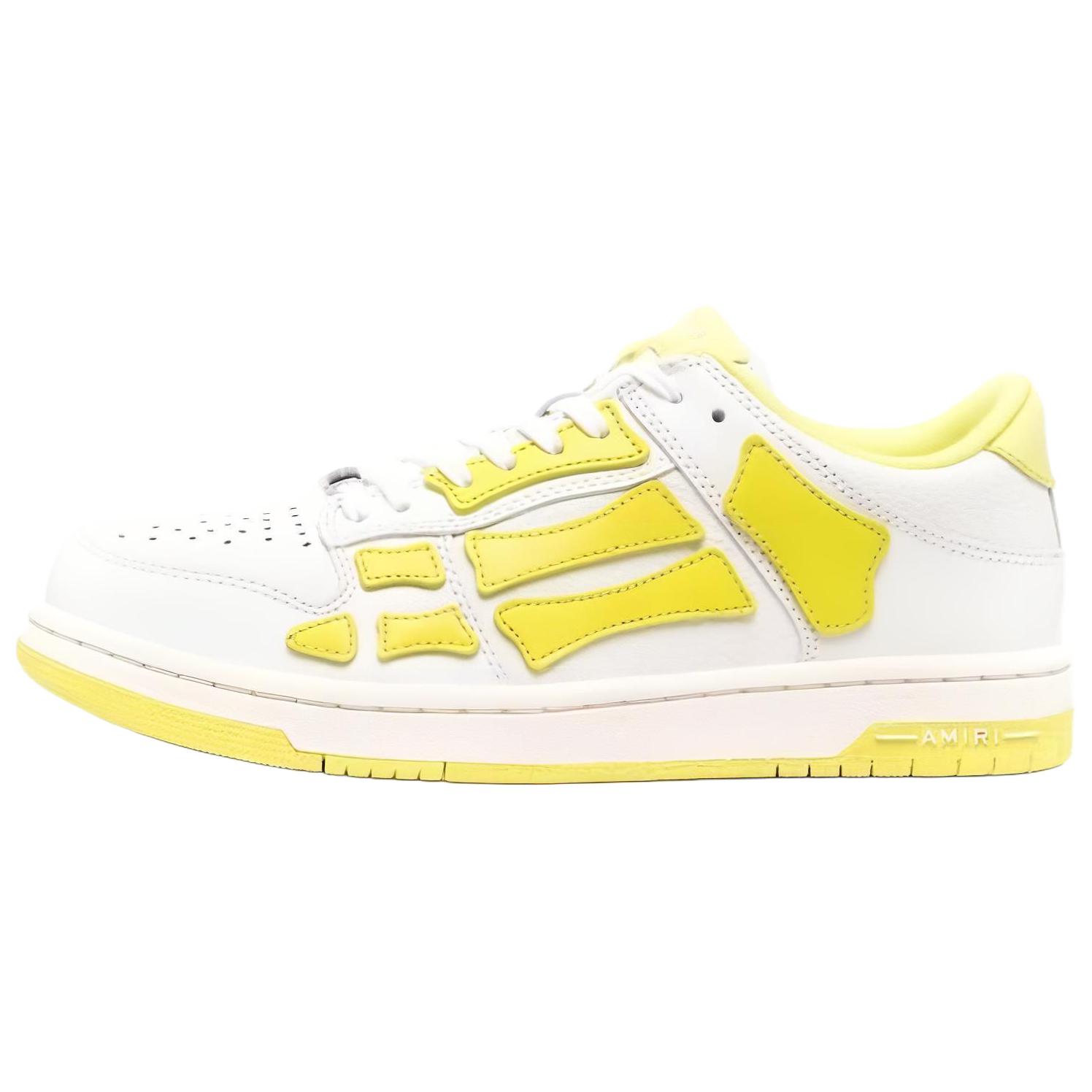 

Новые AMIRI Skel Top Low Белые Флуоресцентный Желтый PF22MFS003-146 44