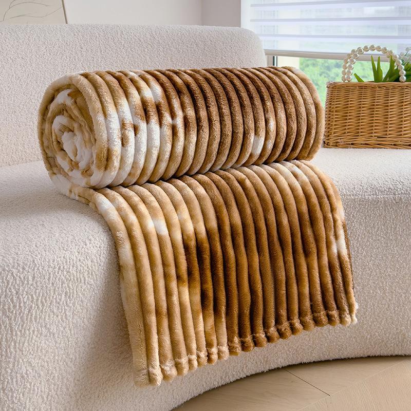 

Утолщенные одеяла, Одеяла для сна из кораллового флиса, Фланелевые покрывала для дивана, Маленькие офисные одеяла 70*100cm коричневый