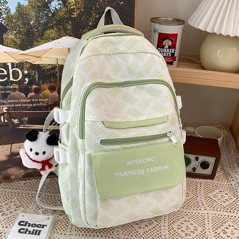 Children's Primary School Students Girls Color Blocking Backpack Middle School Students Junior High School Students Backpack