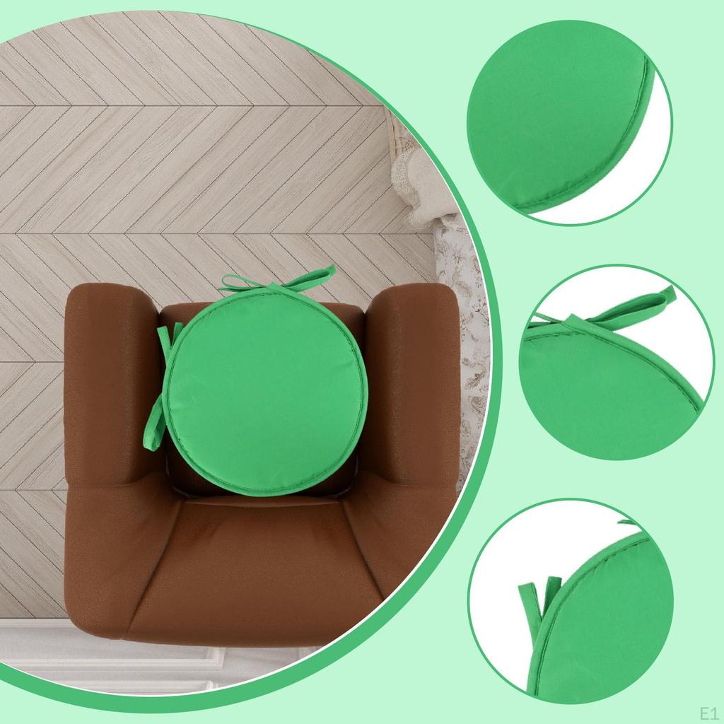 Round Chair Cushion Pad Birthday Gift Minimalist Seat with Ties for Home Decor Garden