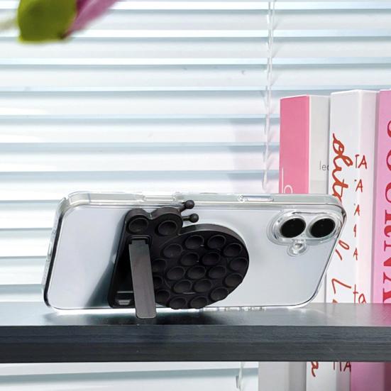 Handyhalterung in Schneckenform mit Saugnapf, faltbarer Silikonständer für Autofahren, Fitness, Kochen und Dusche