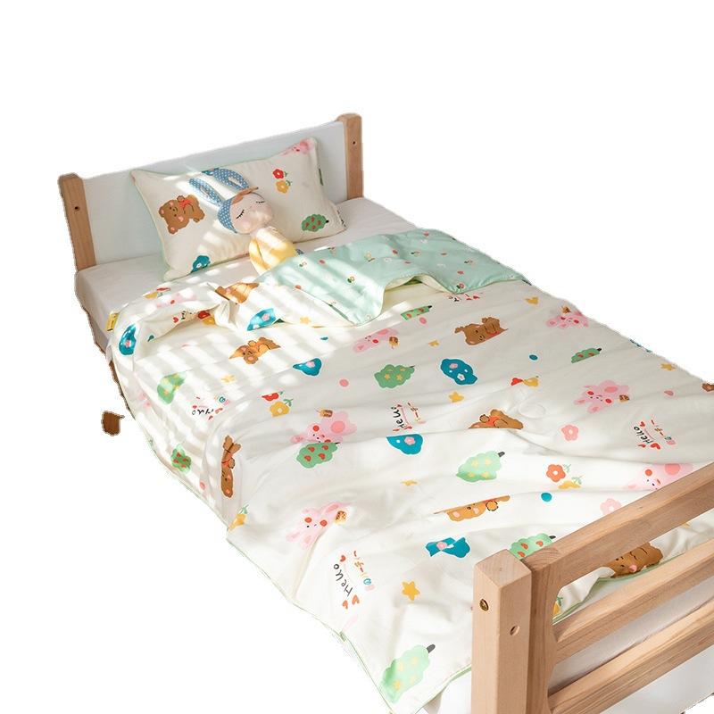 Class a 60 Rolled Printed Long-Staple Cotton Kindergarten Entrance Children's Summer Quilt