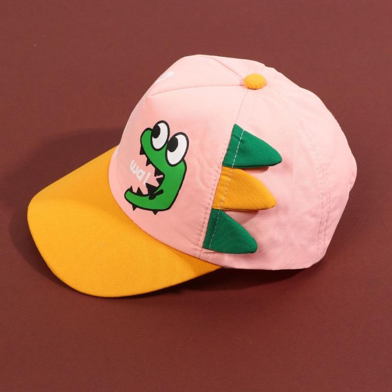 Gorros Para Bebé Søt Dinosaur Baby Bøttehatt Sommer Nyfødt Baseball Cap Utendørs Strand Barn Baby Gutt Jente Tegneserie solhatter