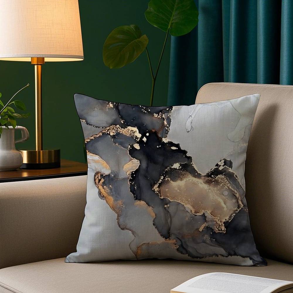 

Minimalist Marble Patterned Pillow Case Short Plush Print Cushion Cover Square Throw Pillow Covers Sofa Home Decor 12x12Inch