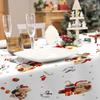 Nappe - EDEN - Ourson de Noël - Polyester - Infroissable - 150x300/150x240 cm