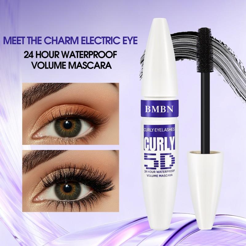 Wasserdichte Mascara - Volumen & Länge-Verlängernd, Schwarzer Wimpernverstärker, Geeignet für Jede Wimper, Klar, Lang, Geschwungen, Ohne Klümpchen, Schweißresistent & Einfach zu Verwenden