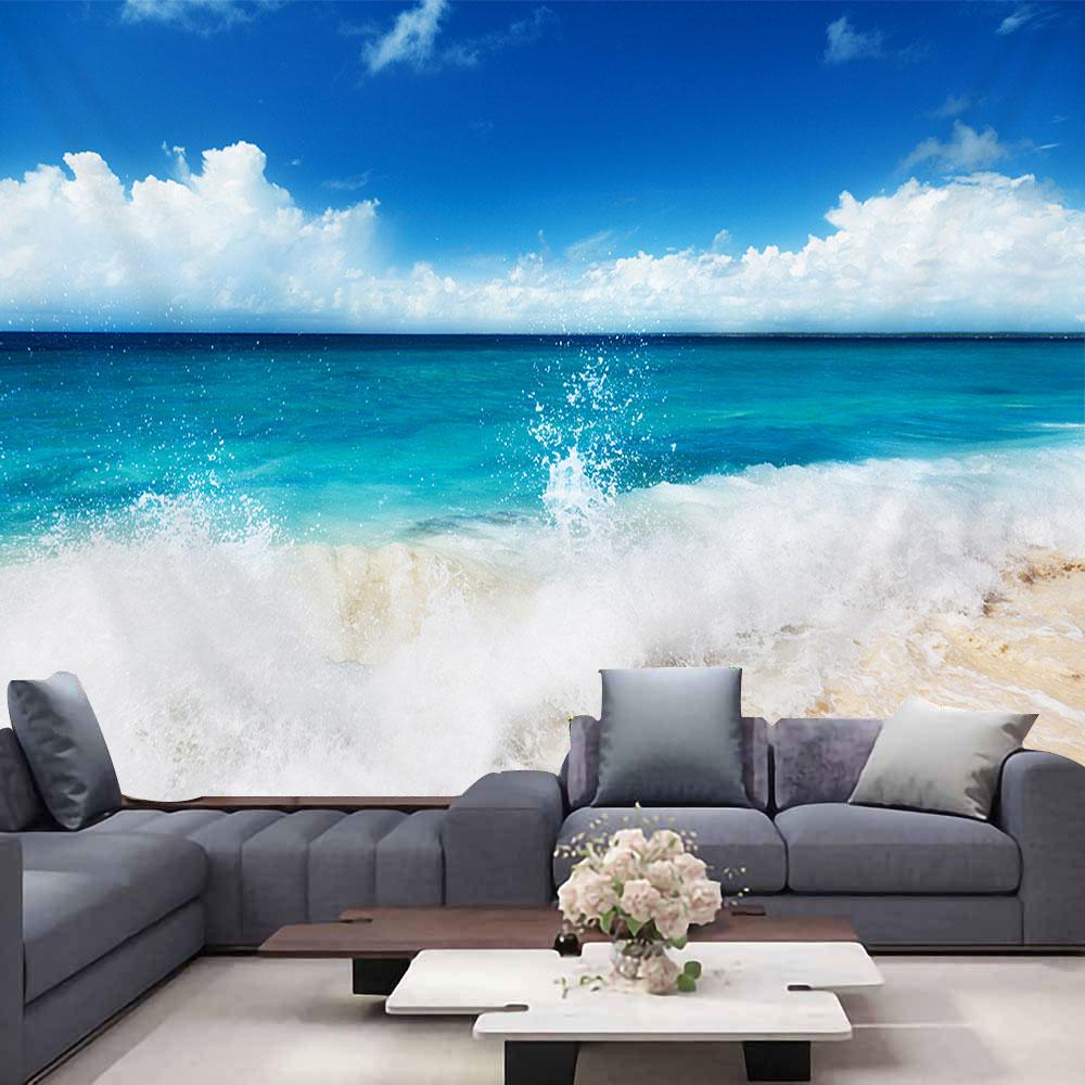 Laeacco Japon Kiraz Çiçeği Goblen Pembe Duvara Monte Fuji Goblen Antik Tapınak Baskı Ev ​​Dekorasyonu