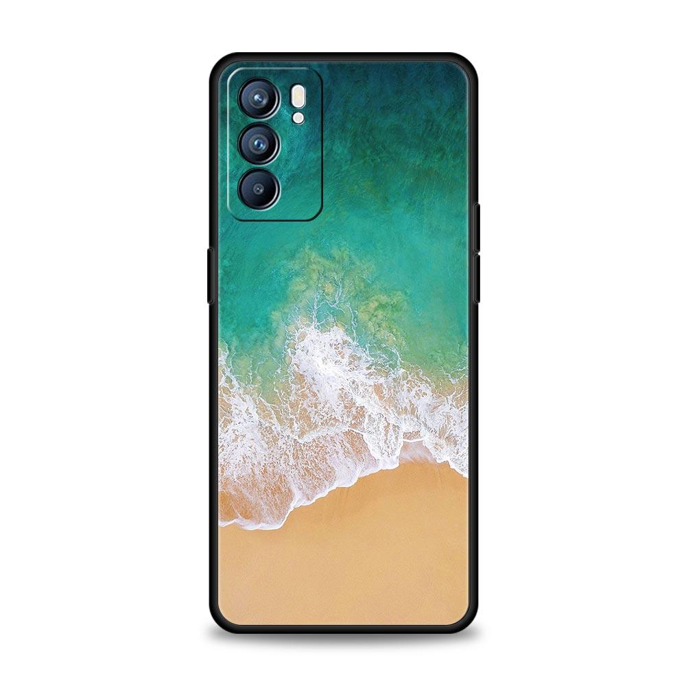 Blue Sea Ocean Waves Phone Case For Oppo Reno13 Reno12 Reno11 F Reno10 Pro A54 5G Find X5 A53 A9 A57 A78 4G A79 A80 A98 Cover