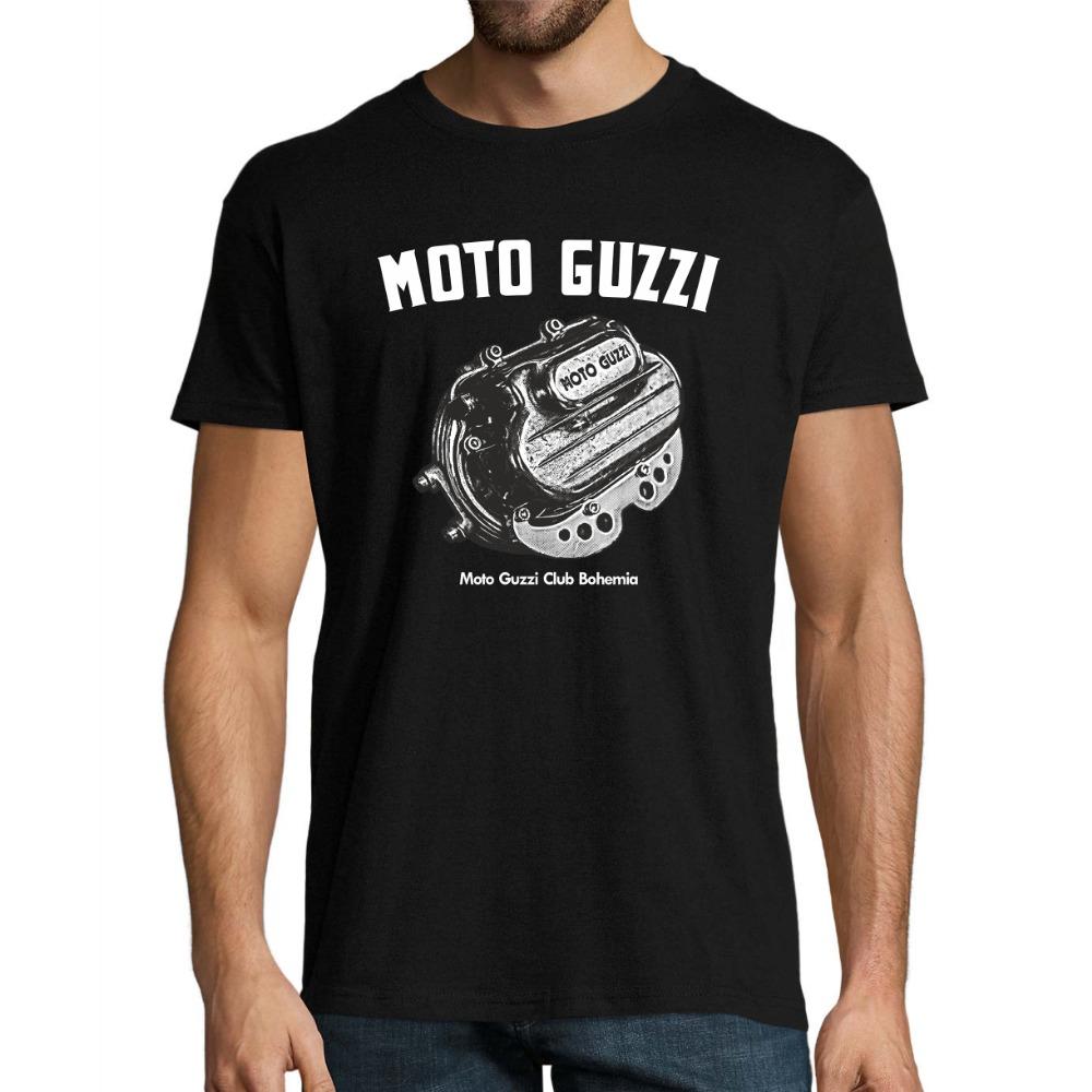 2025 Mote Herre T-skjorte Casual Ny Begrenset Moto Guzzi Racing Sport Logo Oversized T-skjorte Grafisk Klær Streetwear Unisex Topp