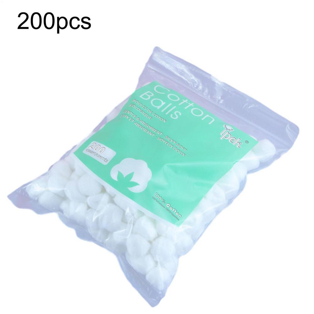 Cotton Wool Balls Natural Cotton Balls for Nail Polish Remover Makeup Cleaning Tool Absorbent Lightweight for Household Needs