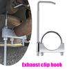 Exhaust Pipe Clamp With Hook Stainless Steel Exhaust Pipe Clamp Hook Universal Exhaust Clamp Hook Car Modification Parts 1 Pcs