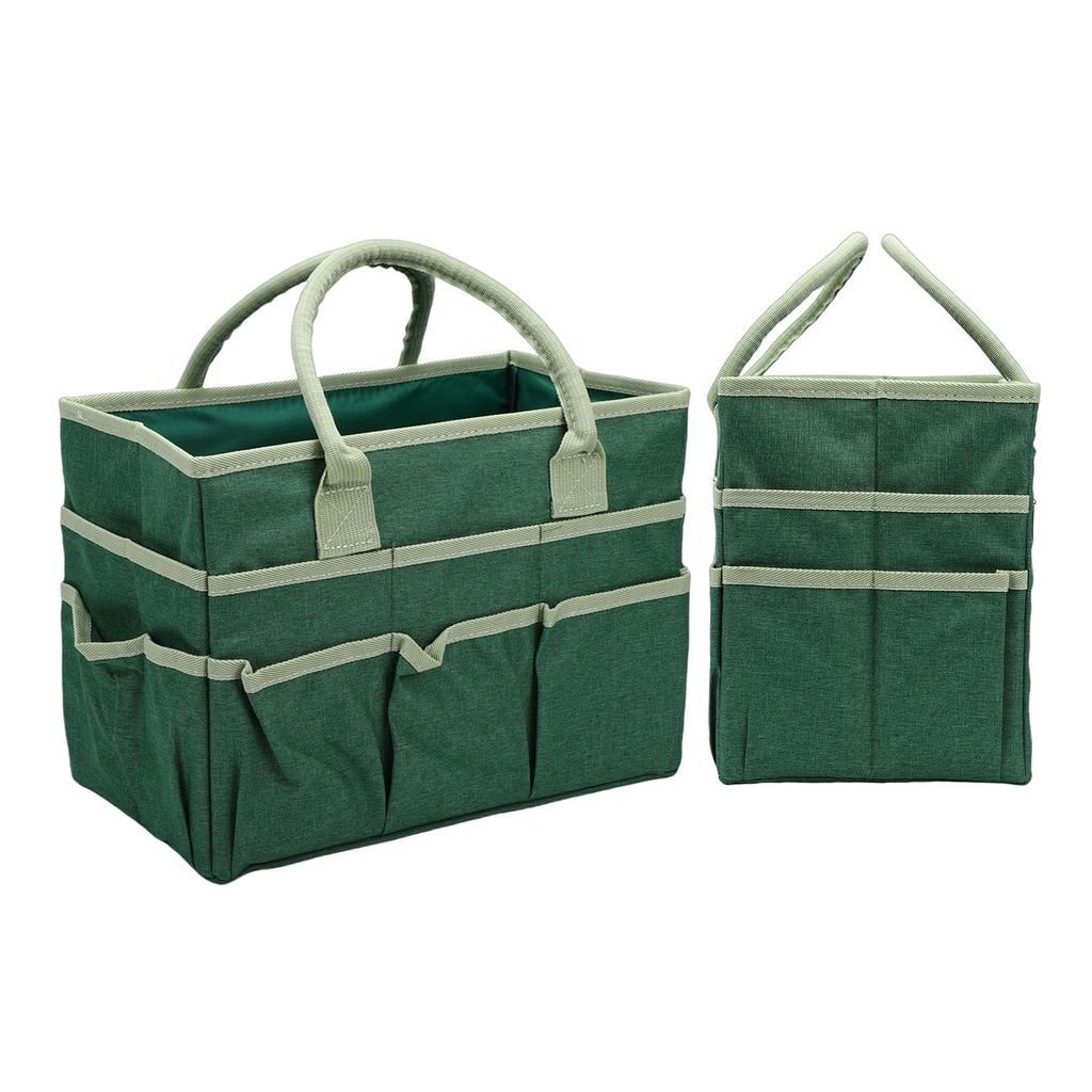 Craft Bag 10 Pockets Oxford Fabric Spacious Arts and Crafts Storage Teacher Stationery Sewing Gardening Tool Bag