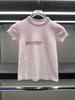 Spring 2026 High Gram Weight Ribbed Slim Fit Short Sleeve T-Shirt - Women's Hot Drilling Design