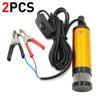 Car Electric Oil Pump Aluminum Alloy Shell 12L/min Portable 12V for Pumping Diesel Oil Water Submersible Fuel Transfer Pump 38Mm