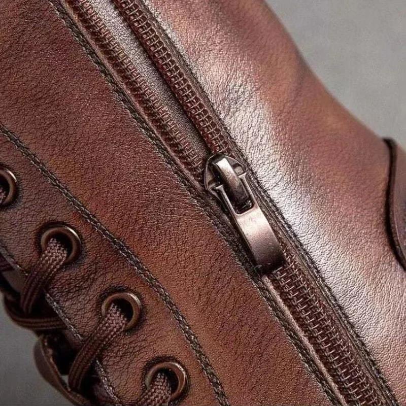 New Women's Ankle Boots Winter Plush Warm Platform Zip shoe Female Waterproof Boot Botas De Mujer Thigh High Boots 2025