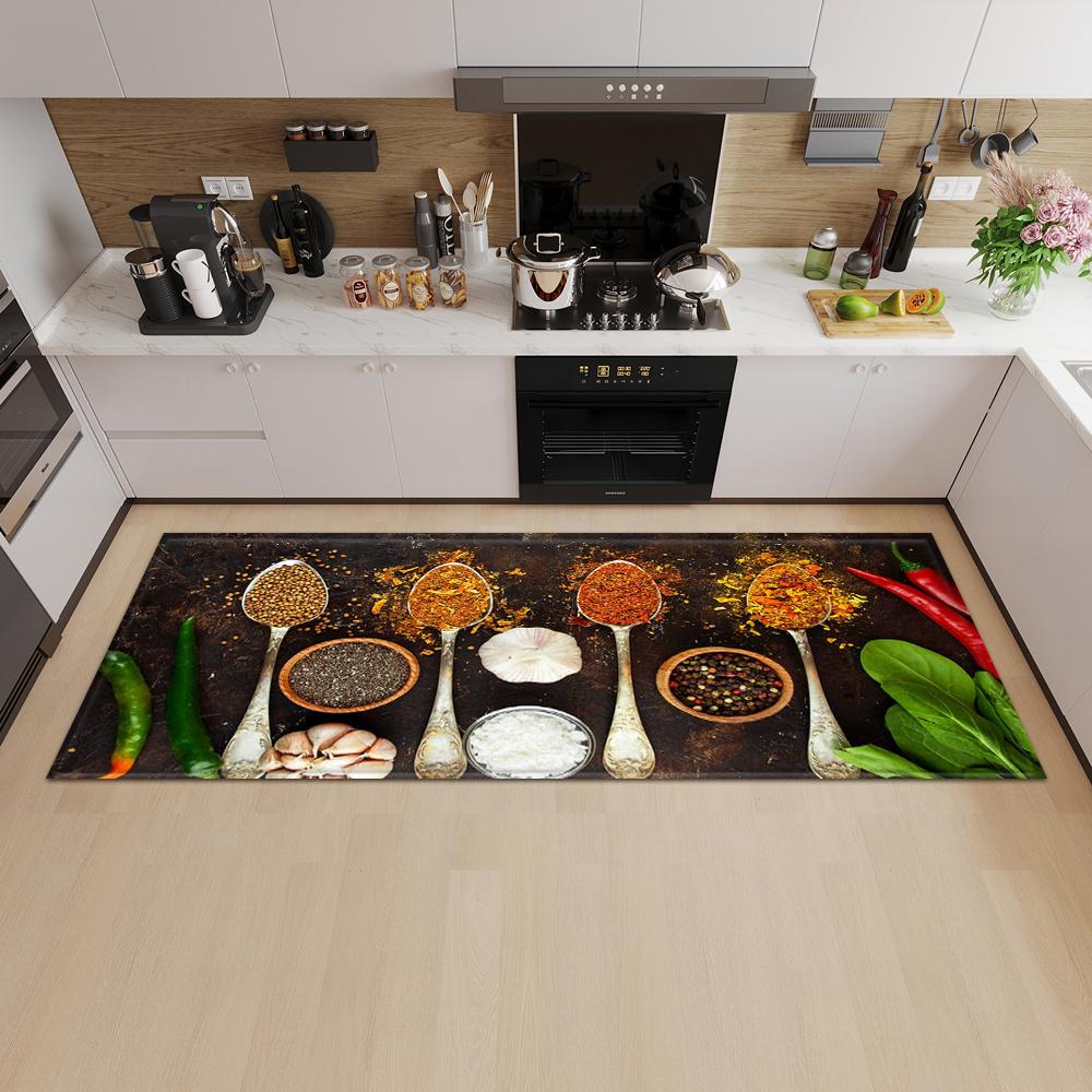 Kitchen Mat Entrance Door Mat Living Room Bedroom Long Carpet Corridor Non-slip Floor Children's Carpet