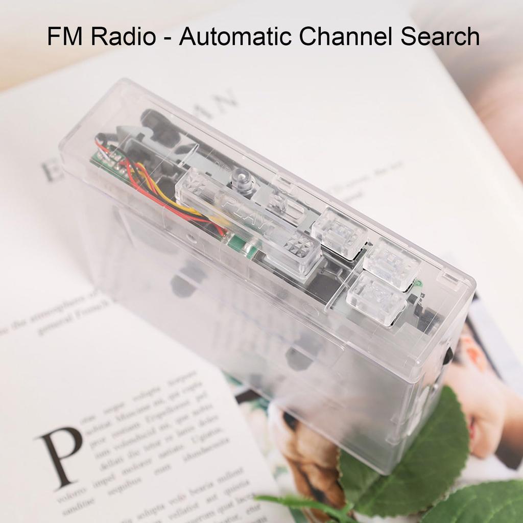 Asixxsix Cassette Tape Portable Vintage Bluetooth Cassette AUX MP3 USB Flash Drive and USB Card Reader Compatible Player, Player, 3.5mm Terminal,