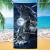 Exotischer Blumendruck Weiches Mikrofaser-Badetuch Groß Wasserabsorbierend Für Strand und Surfen