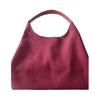 Suede Shoulder Bag Retro Design Large Capacity Crossbody Handbag Adjustable Strap Large Capacity Casual