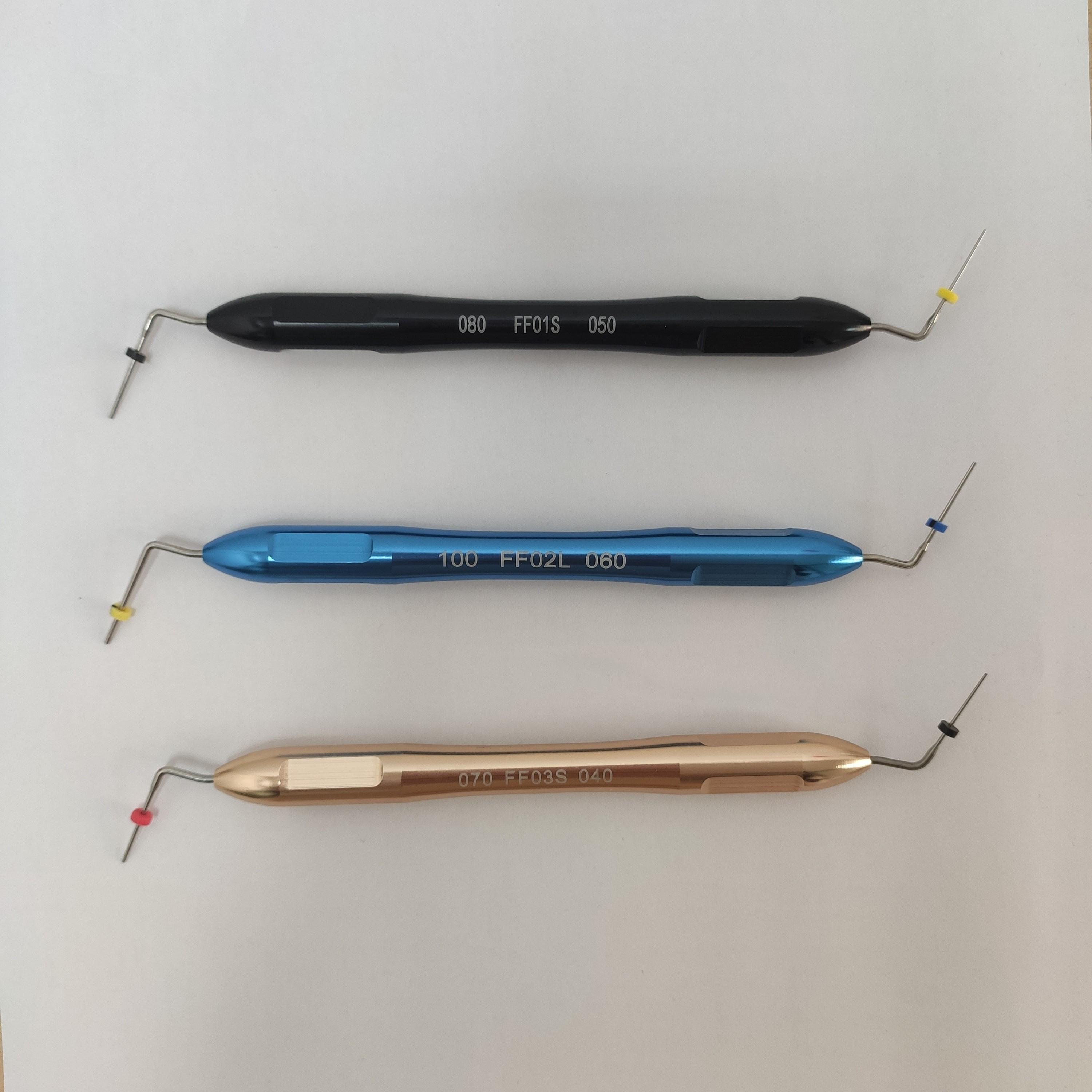 

Оборудование для пломбирования корневых каналов зубов, ручной плаггер, гуттаперча, ручной плаггер из нити, нержавеющая сталь Big-Middle-Small золотой/синий