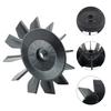 Luftkompressor Fläkt Pump Tillbehör 5 Bladig Fläktblad D-hål 24 mm Diameter 211 mm Luftkompressor Motor Fläktblad För Luftkompressor