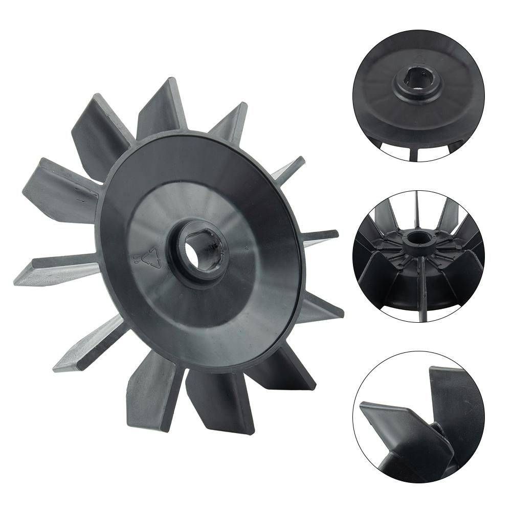 Luftkompressor Fläkt Pump Tillbehör 5 Bladig Fläktblad D-hål 24 mm Diameter 211 mm Luftkompressor Motor Fläktblad För Luftkompressor