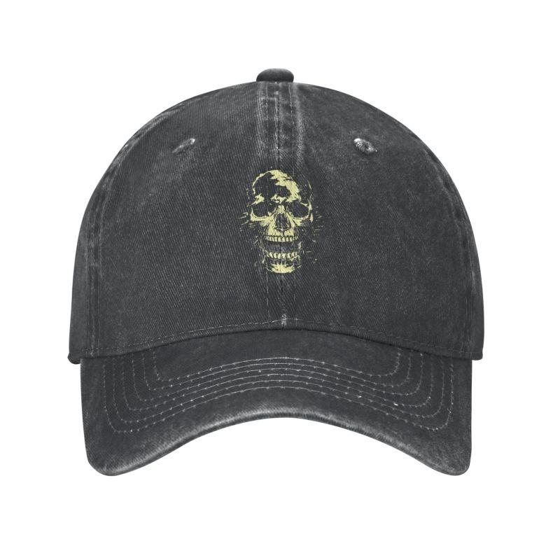

Cool Cotton Scream Nose Jaw Skull Baseball Cap for Unisex Women Personalized Adjustable Adult ghost face Dad Hat Summer