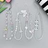 Anti-lost Pearl Bowknot Phone Lanyard Detachable Bag Camera Pendant  Phone Charm Accessories