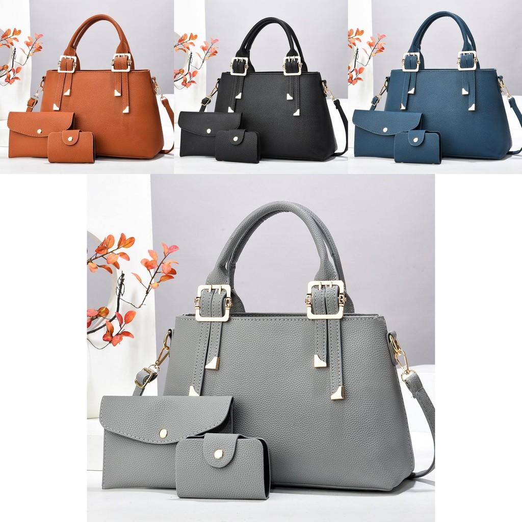 Urban Style Trendy Macaron Handbag Set With Durable Fabric And Elegant Color Selection