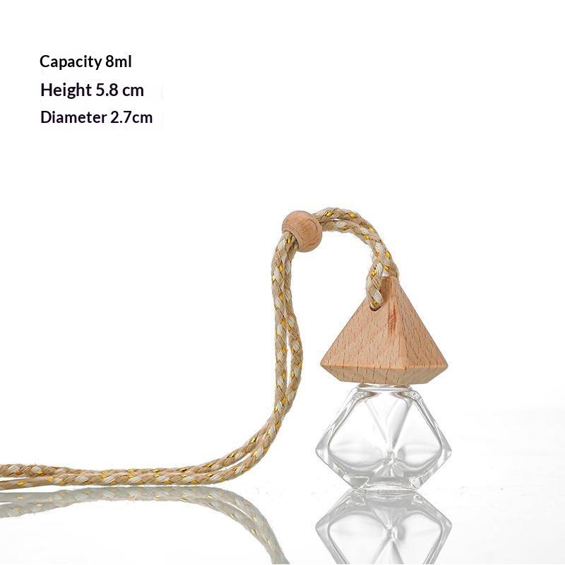 Empty Refillable Hanging Car Diffuser Bottles 21PCS 8ml Transparent Air Freshener Perfume Container Gift for Friends