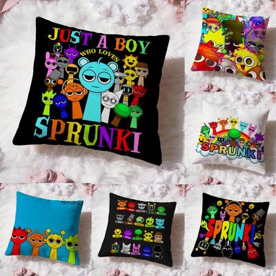 Game S-SprunkiS Cushion Cover Premium Comfort Reversible Pillow Cove -Two In One Design for Any Room & Car Interior