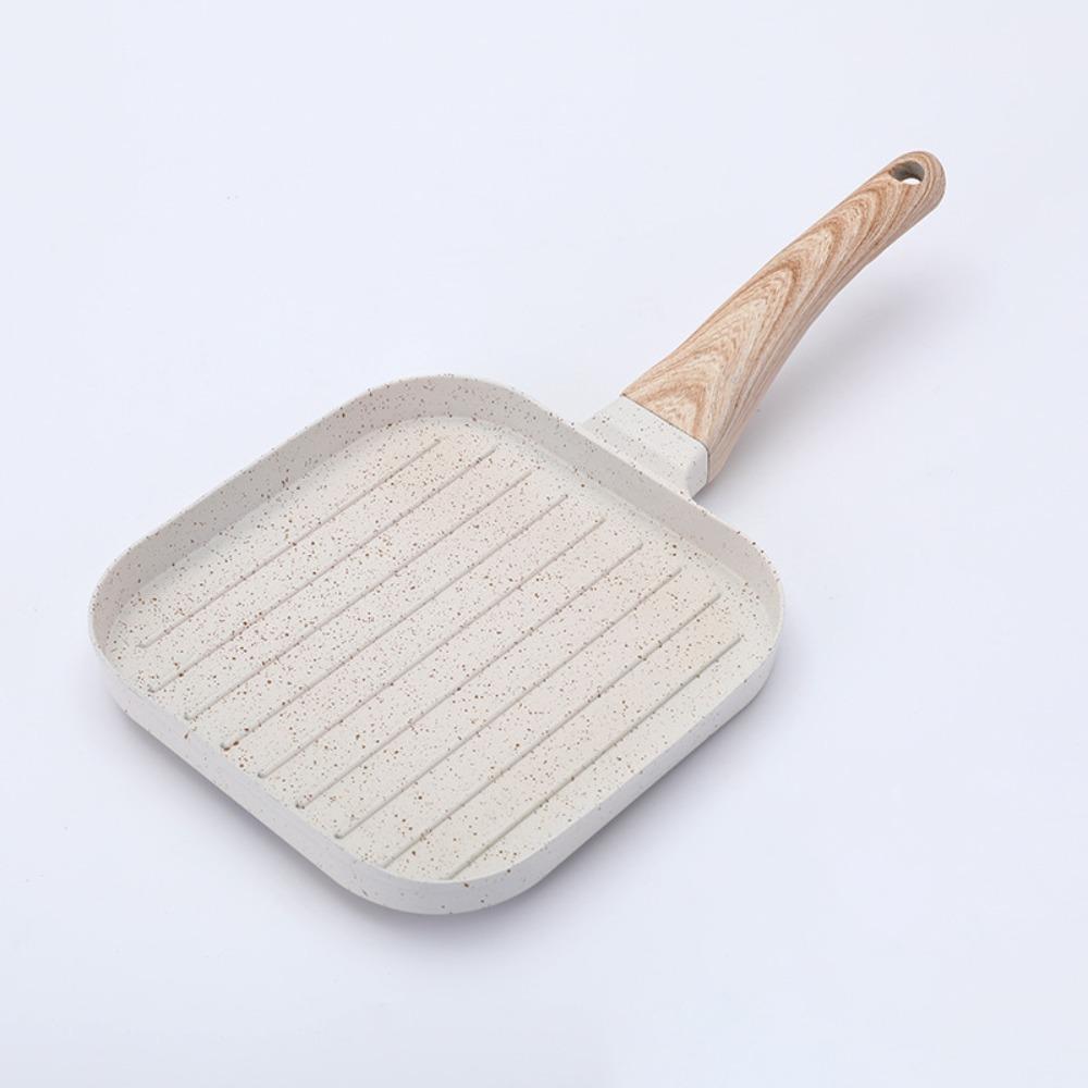 White/black Omelet Pan 1/2/4 Grids Breakfast Pot Cooking Utensils Pancake Pan  Bacon