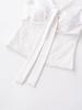 Women's V-Neck Lace Patchwork Tie-Up Cropped Tank Top