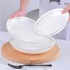 Ceramic Gold Rim Bone China Tableware Set - Microwave Safe Deep Plate, Rice Bowl for Home and Hotel Use.